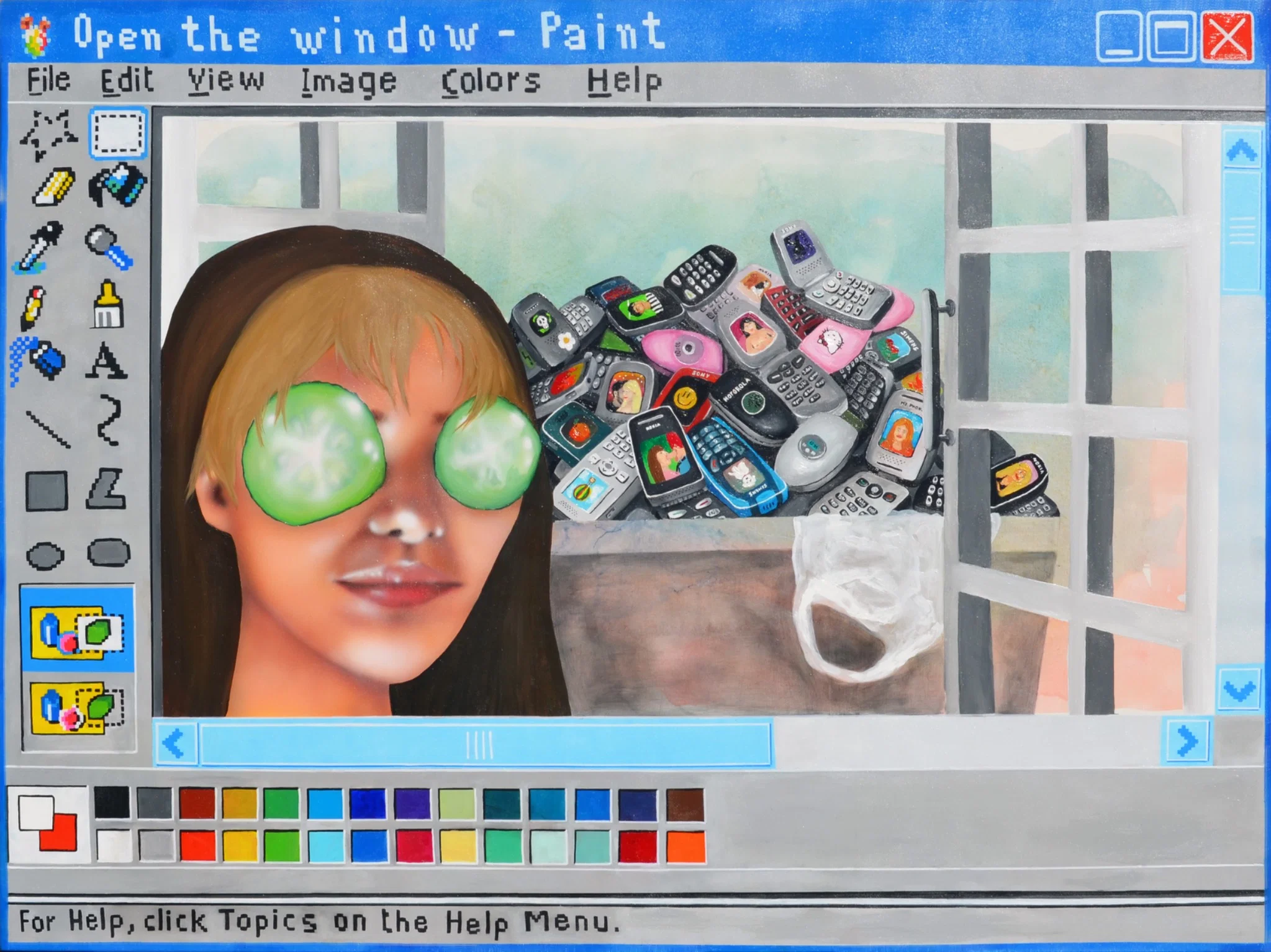 Paint - open the window