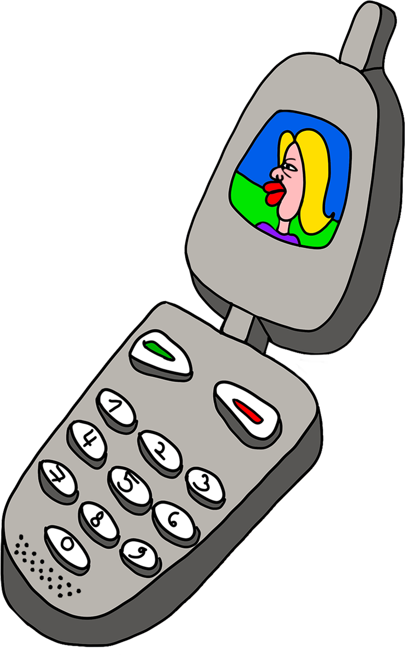 Ilustracja telefonu — Julia Tymańska