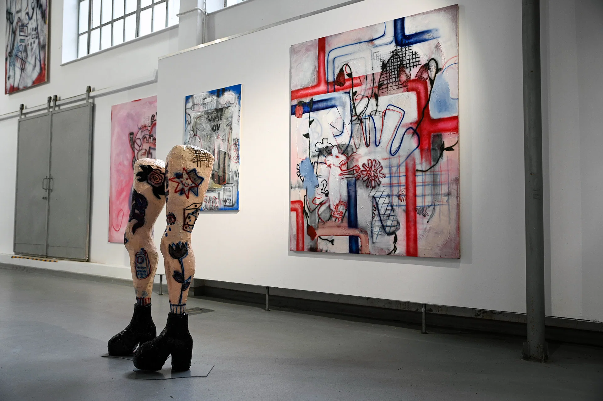 Widok wystawy dyplomowej, Galeria Pionova, Gdańsk, 2021