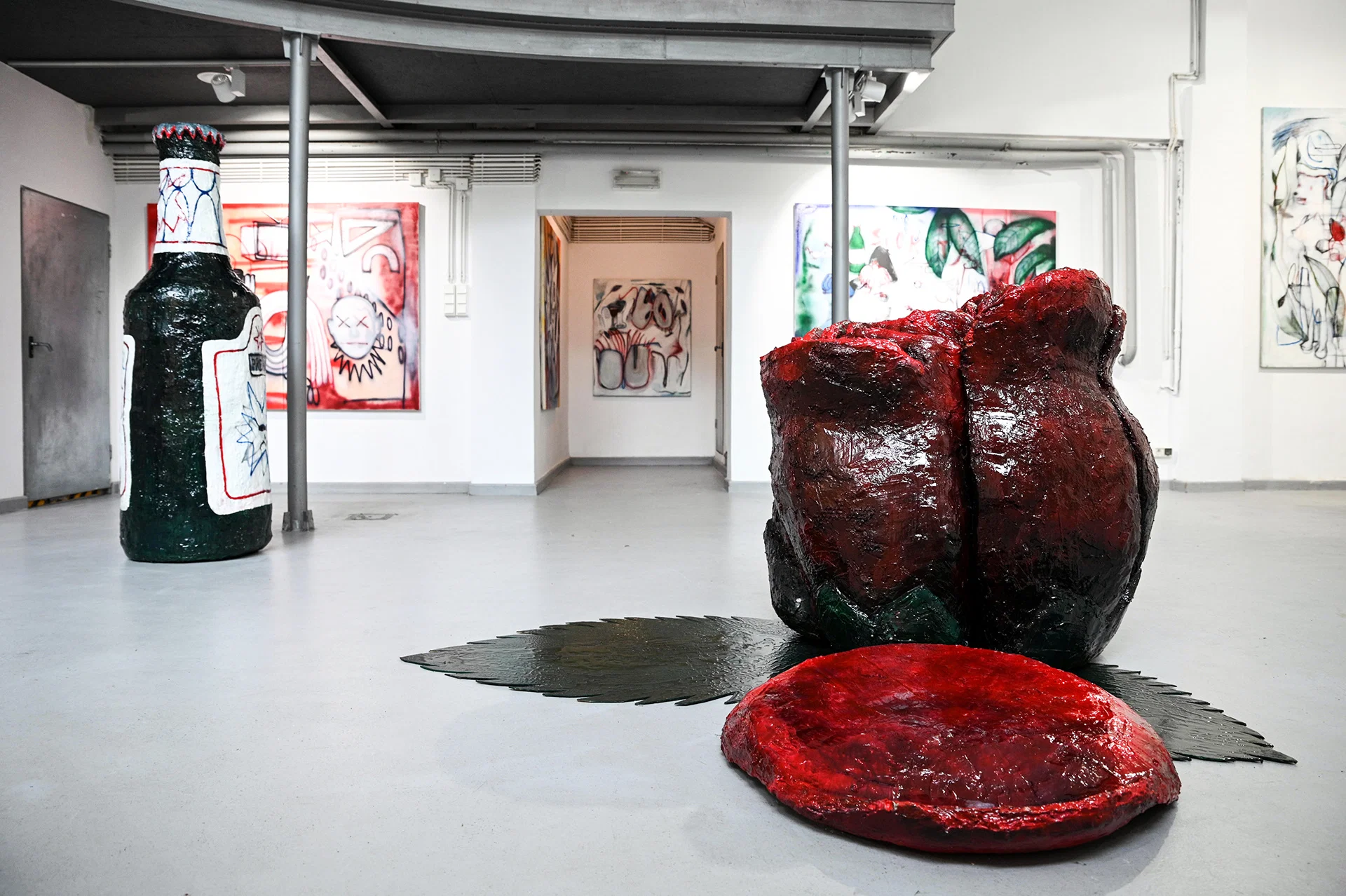 Widok wystawy dyplomowej, Galeria Pionova, Gdańsk, 2021