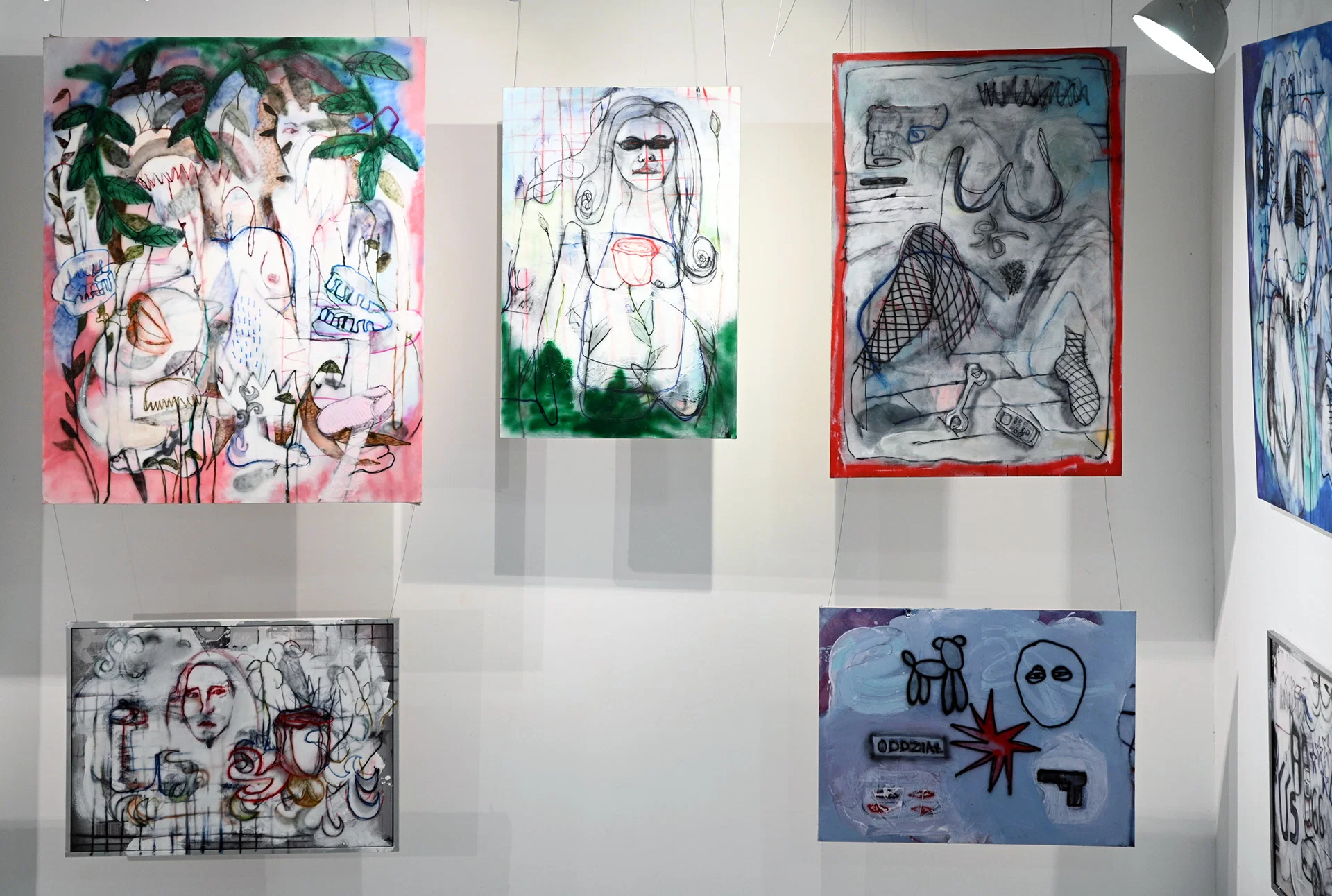 Widok wystawy dyplomowej, Galeria Pionova, Gdańsk, 2021