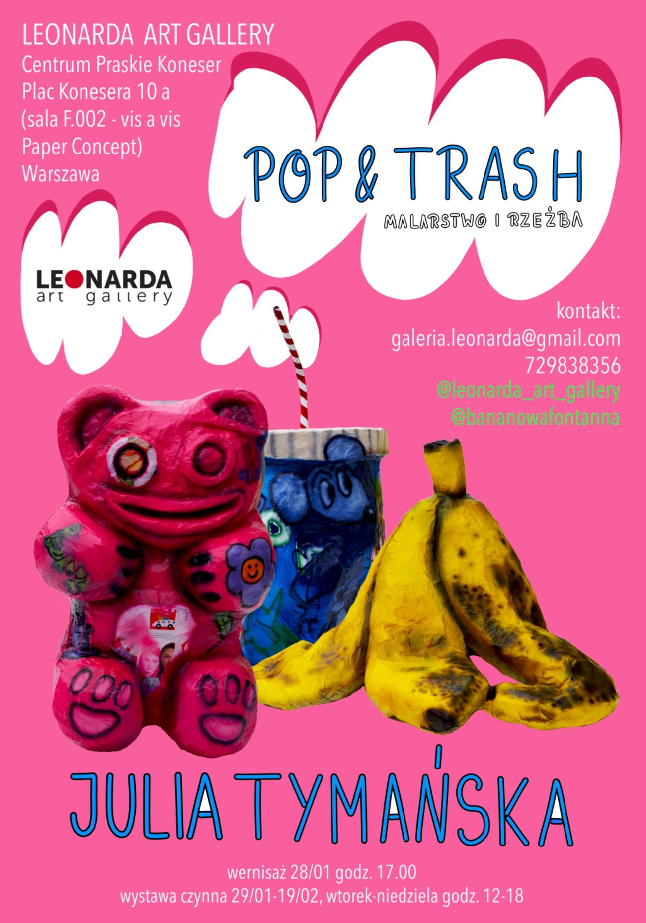 Plakat wystawy Pop & Trash