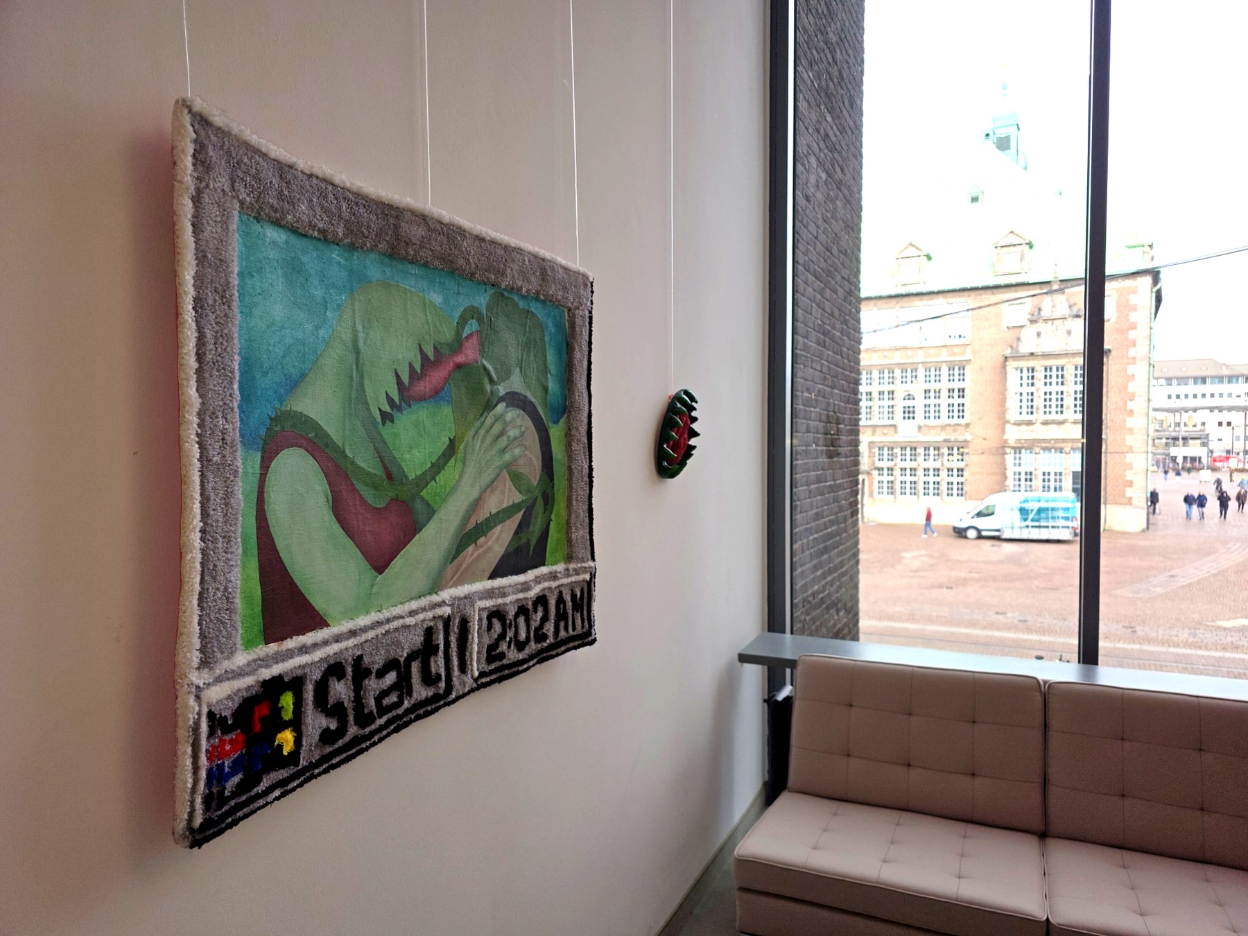Praca tekstylna na wystawie w Bremie